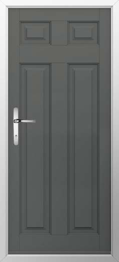 Berkley Solid Solidor Composite Door in Granite Grey