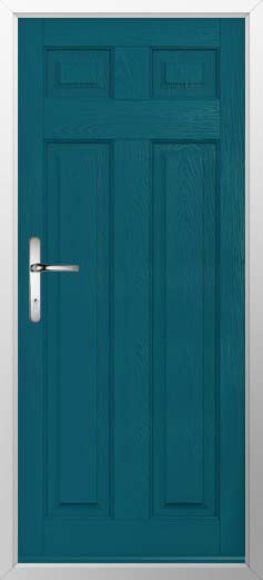 Berkley Solid Solidor Composite Door in Peacock Blue