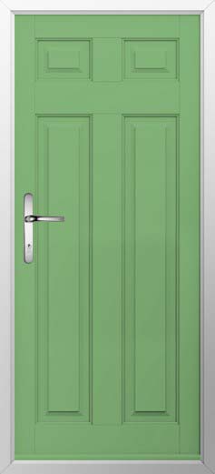 Berkley Solid Solidor Composite Door in Pistachio Green