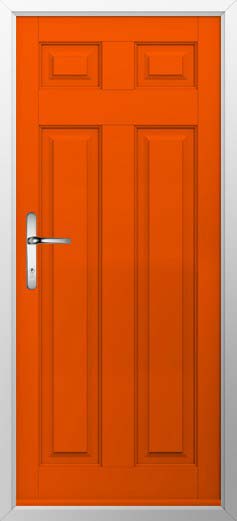 Berkley Solid Solidor Composite Door in Tangerine