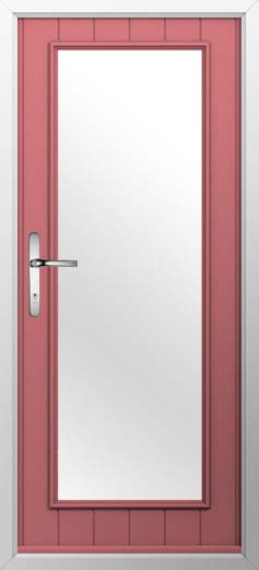 Biella Glazed Solidor Composite Door in Antique Rose