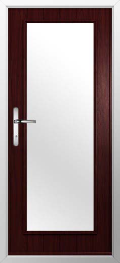 Biella Glazed Solidor Composite Door in Rosewood
