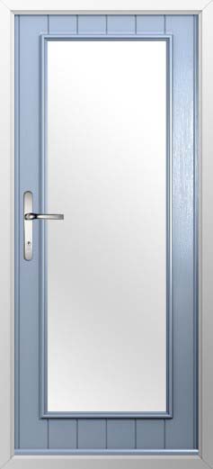 Biella Glazed Solidor Composite Door in Duck Egg Blue