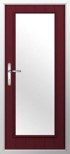 Biella Glazed Solidor Composite Door in Deep Merlot