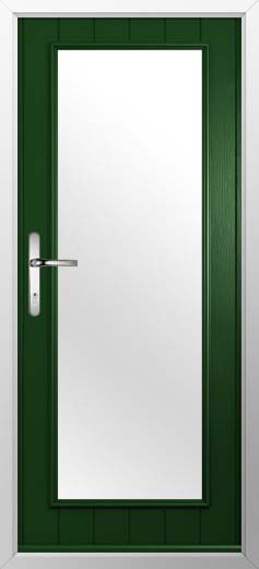Biella Glazed Solidor Composite Door in Green