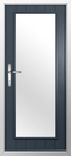 Biella Glazed Solidor Composite Door in Anthracite Grey