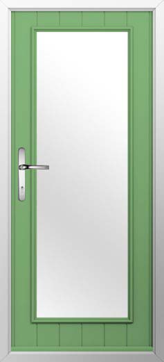 Biella Glazed Solidor Composite Door in Pistachio Green