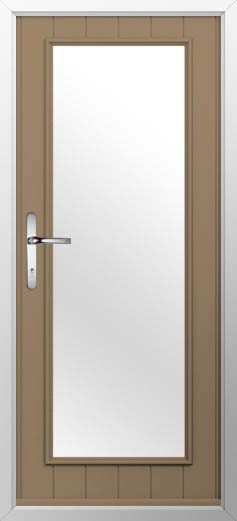 Biella Glazed Solidor Composite Door in Truffle Brown
