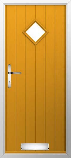 Bologna Glazed Solidor Composite Door in Amber Gold
