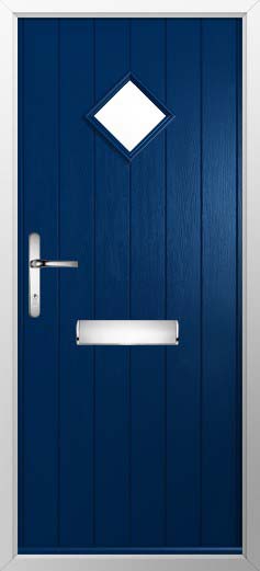 Bologna Glazed Solidor Composite Door in Blue