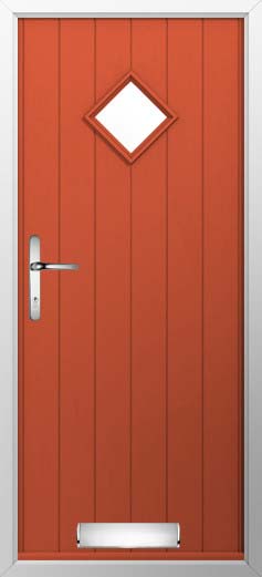 Bologna Glazed Solidor Composite Door in Copper Flame