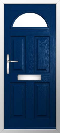 Conway 1 Glazed Solidor Composite Door in Blue