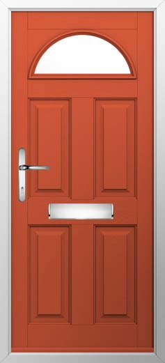 Conway 1 Glazed Solidor Composite Door in Copper Flame