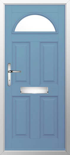 Conway 1 Glazed Solidor Composite Door in Pottery Blue