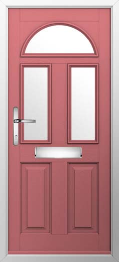 Conway 3 Glazed Solidor Composite Door in Antique Rose