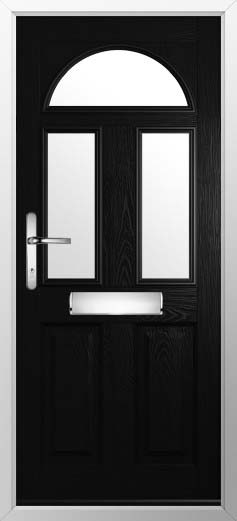 Conway 3 Glazed Solidor Composite Door in Black