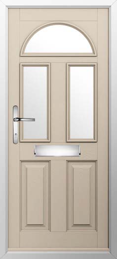 Conway 3 Glazed Solidor Composite Door in Cream