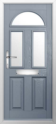Conway 3 Glazed Solidor Composite Door in French Grey