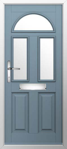 Conway 3 Glazed Solidor Composite Door in Twilight Grey