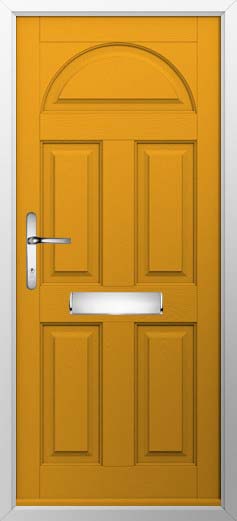 Conway Solid Solidor Composite Door in Amber Gold