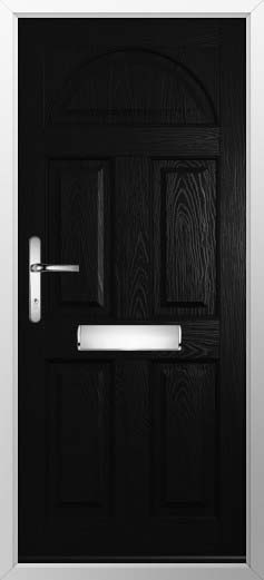 Conway Solid Solidor Composite Door in Black