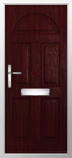Conway Solid Solidor Composite Door in Rosewood