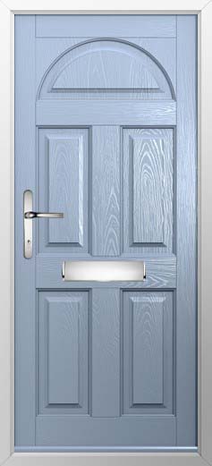 Conway Solid Solidor Composite Door in Duck Egg Blue