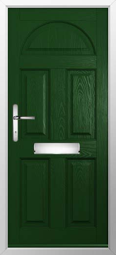 Conway Solid Solidor Composite Door in Green
