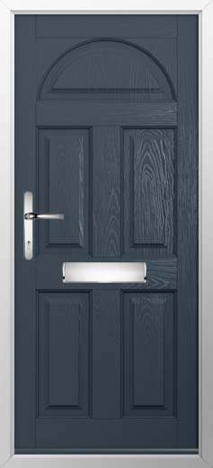 Conway Solid Solidor Composite Door in Anthracite Grey
