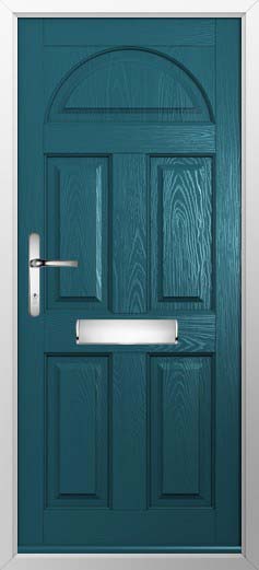 Conway Solid Solidor Composite Door in Peacock Blue