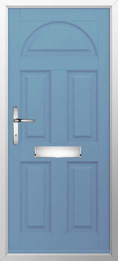 Conway Solid Solidor Composite Door in Pottery Blue