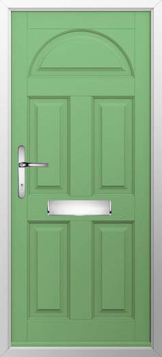 Conway Solid Solidor Composite Door in Pistachio Green
