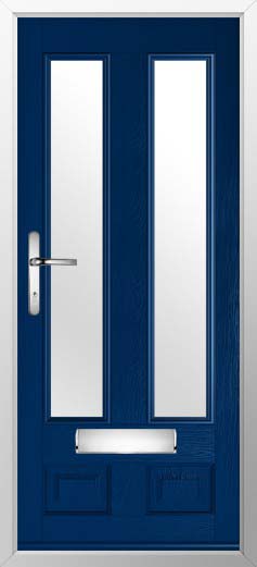 Edinburgh 2 Glazed Solidor Composite Door in Blue
