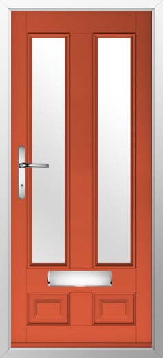 Edinburgh 2 Glazed Solidor Composite Door in Copper Flame