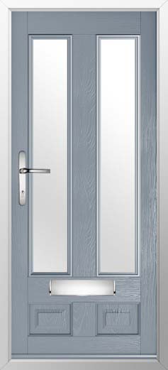 Edinburgh 2 Glazed Solidor Composite Door in French Grey