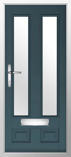 Edinburgh 2 Glazed Solidor Composite Door in Midnight Grey
