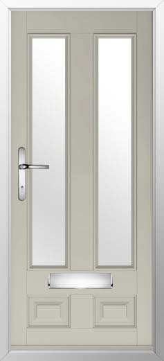 Edinburgh 2 Glazed Solidor Composite Door in Pebble Grey