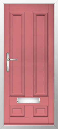 Edinburgh Solid Solidor Composite Door in Antique Rose