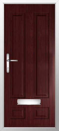 Edinburgh Solid Solidor Composite Door in Rosewood