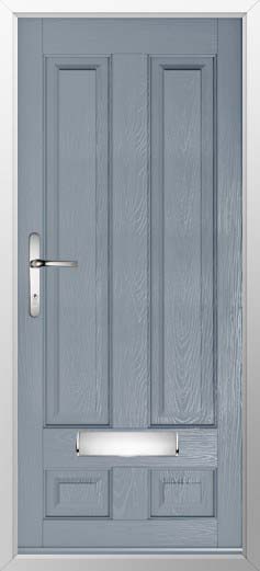 Edinburgh Solid Solidor Composite Door in French Grey