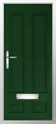 Edinburgh Solid Solidor Composite Door in Green