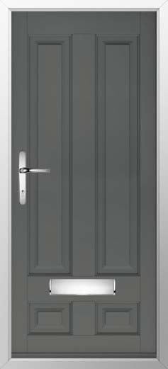 Edinburgh Solid Solidor Composite Door in Granite Grey