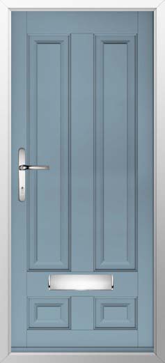 Edinburgh Solid Solidor Composite Door in Twilight Grey