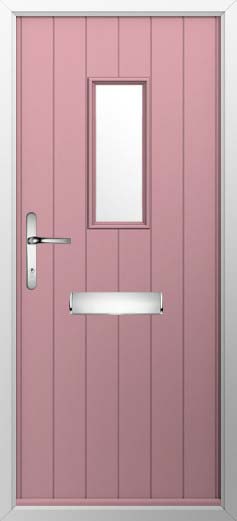 Flint 2 Glazed Solidor Composite Door in Champagne Blush