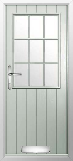 Flint Beeston Georgian Bar Glazed Solidor Composite Door in Painswick