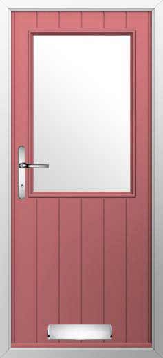 Flint Beeston Glazed Solidor Composite Door in Antique Rose