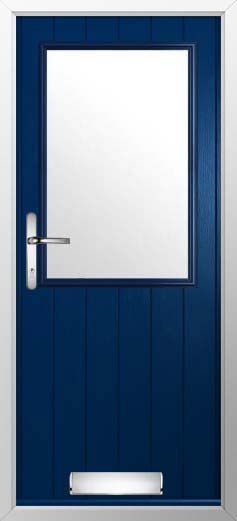 Flint Beeston Glazed Solidor Composite Door in Blue