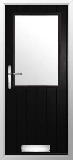 Flint Beeston Glazed Solidor Composite Door in Black