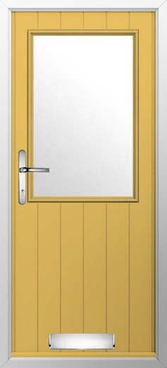 Flint Beeston Glazed Solidor Composite Door in Buttercup Yellow