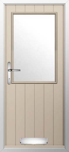 Flint Beeston Glazed Solidor Composite Door in Cream